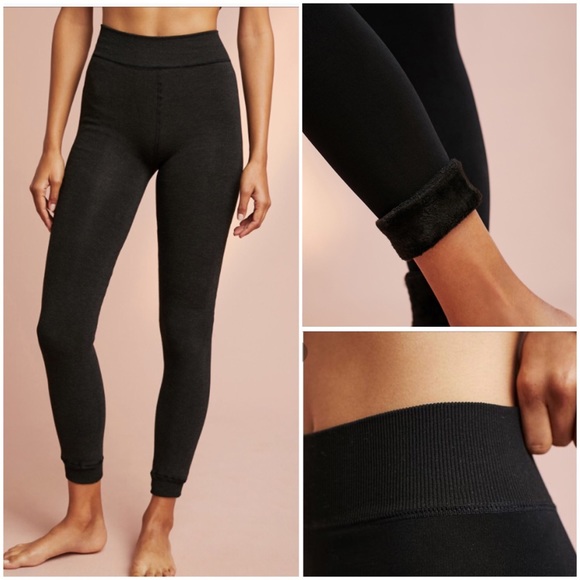 faux fur leggings